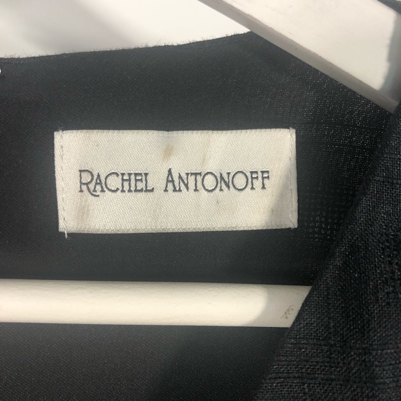 Rachel Antonoff Anthropologie black mini dress S - Picture 5 of 13
